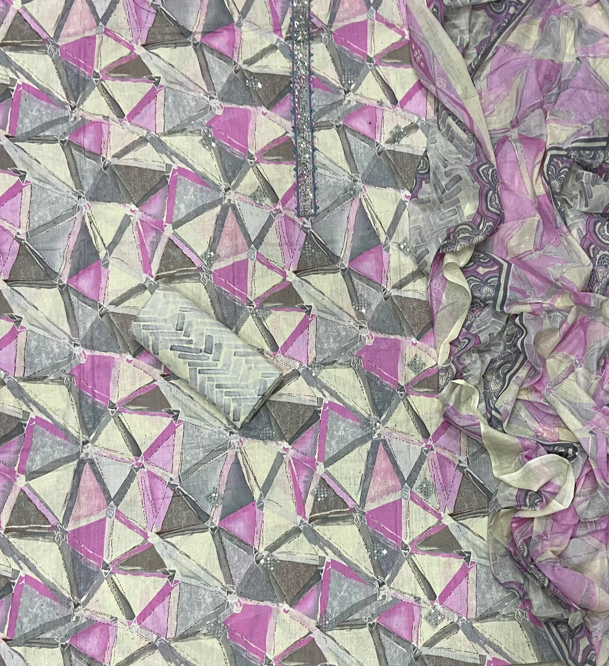 Elegant Work Pure Cotton Suit Set