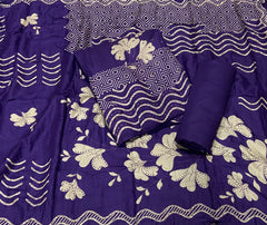 Premium Winter Pashmina Digital Print Suit Set with mirror work