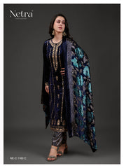 Netra Winter Velvet Suit Set