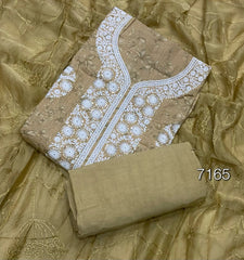 Fancy Chikankari Pure Cotton Suit Set