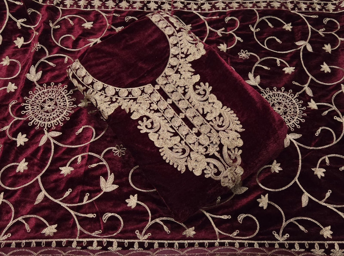 Dhamaka Offer Velvet Winter Suit Set(DN122)