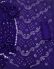 Pure Bandhej Cambric Cotton Suit Set