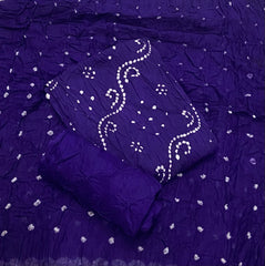 Pure Bandhej Cambric Cotton Suit Set