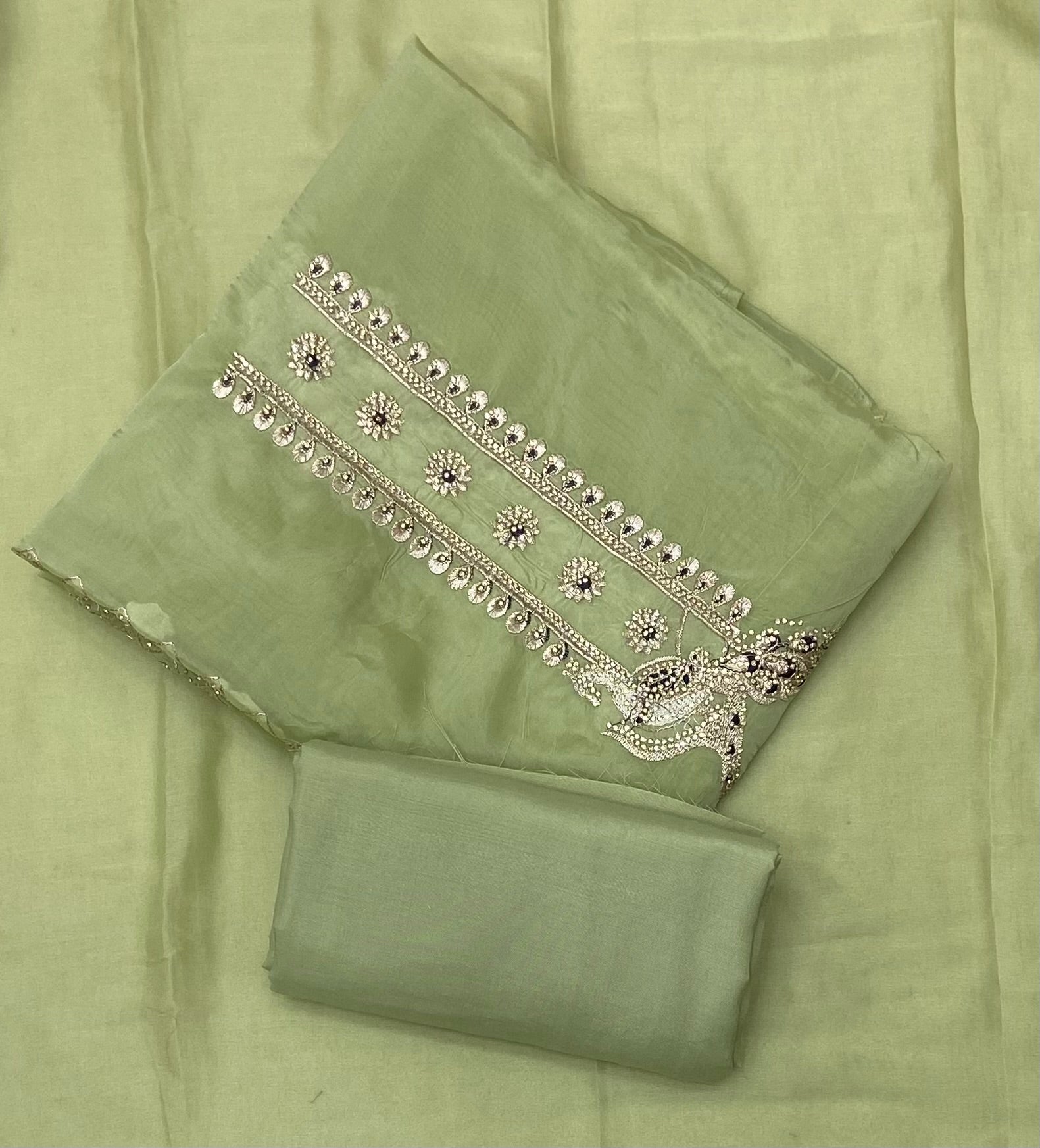 Classy Organza Silk Suit Set
