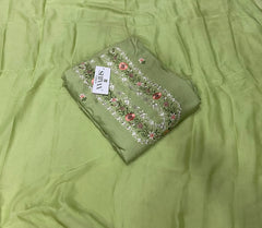 Classy Muslin Allover Suit Set with Elegant Thread Embroidery