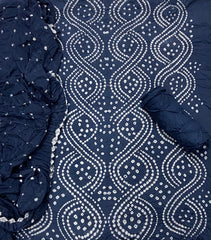 Pure Bandhej Cambric Cotton Suit Set