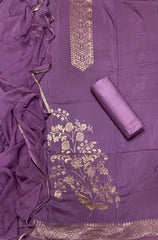 Elegant Muslin Jacquard Suit Set