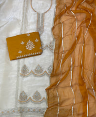 Classy Weaves Gold Crush Suit Set