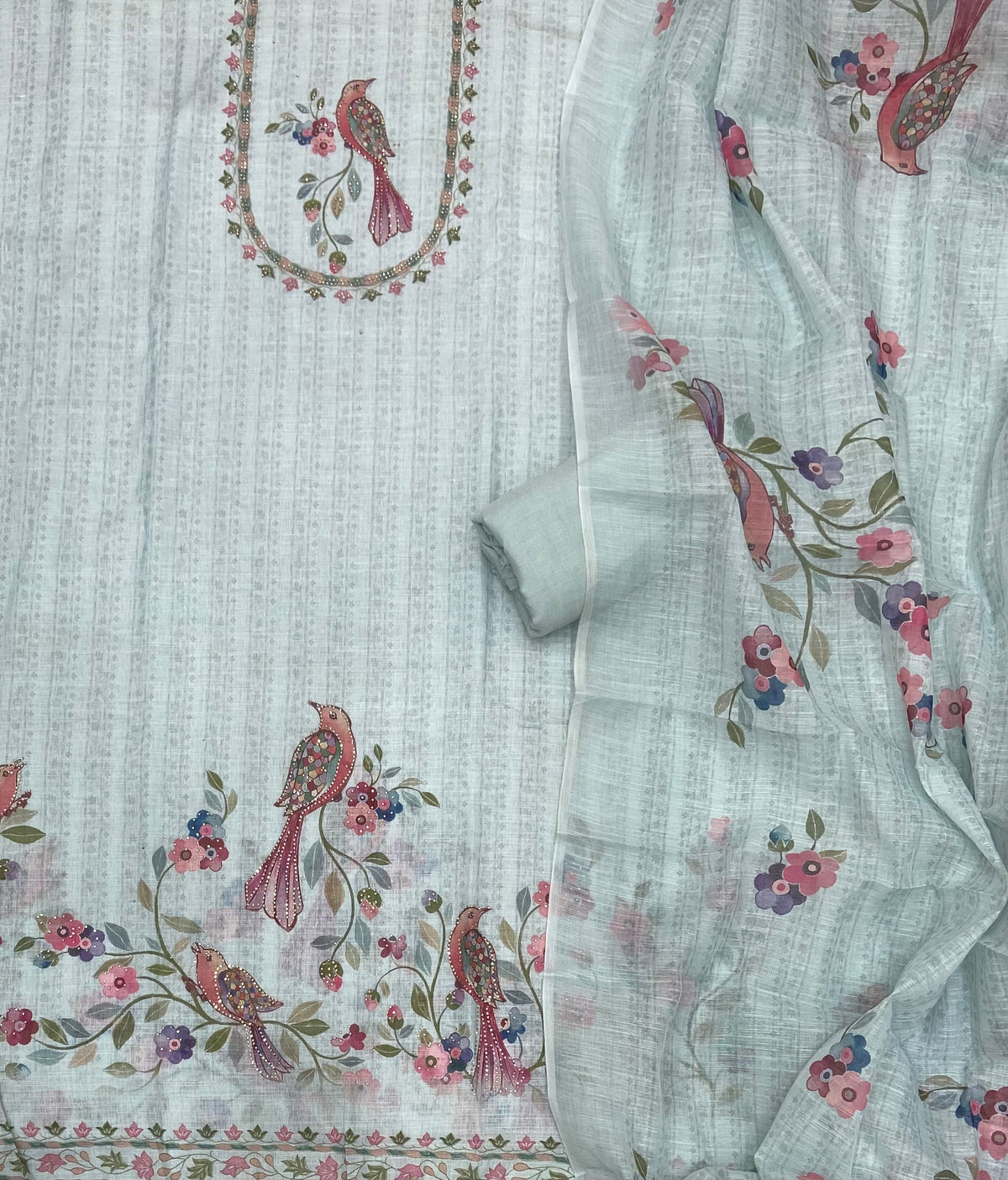 Classy Femora Linen Cotton Silk Suit Set