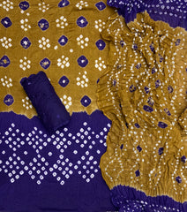 Pure Bandhej Cambric Cotton Suit Set