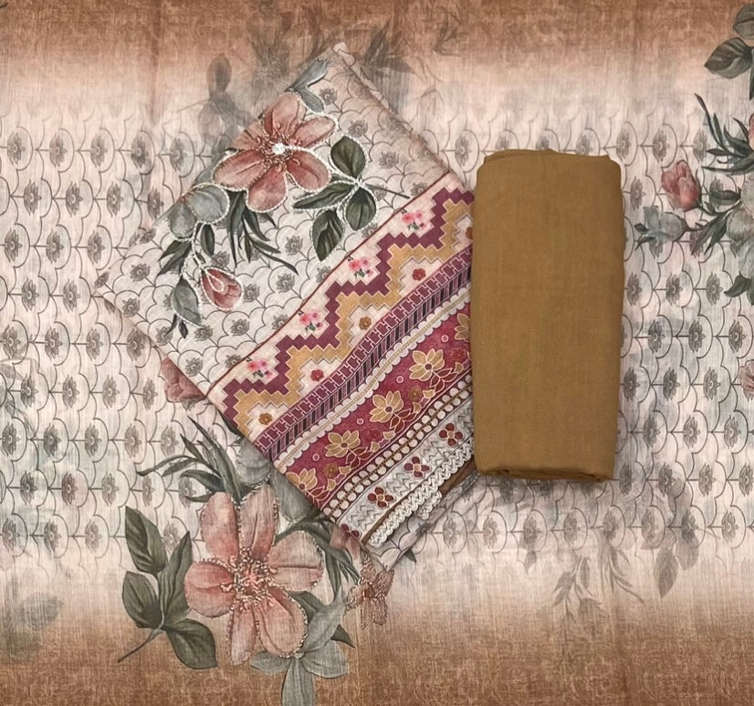 Classy Femora Linen Cotton Silk Suit Set