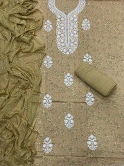 Fancy Chikankari Pure Cotton Suit Set
