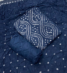 Pure Bandhej Cambric Cotton Suit Set