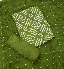 Pure Bandhej Cambric Cotton Suit Set