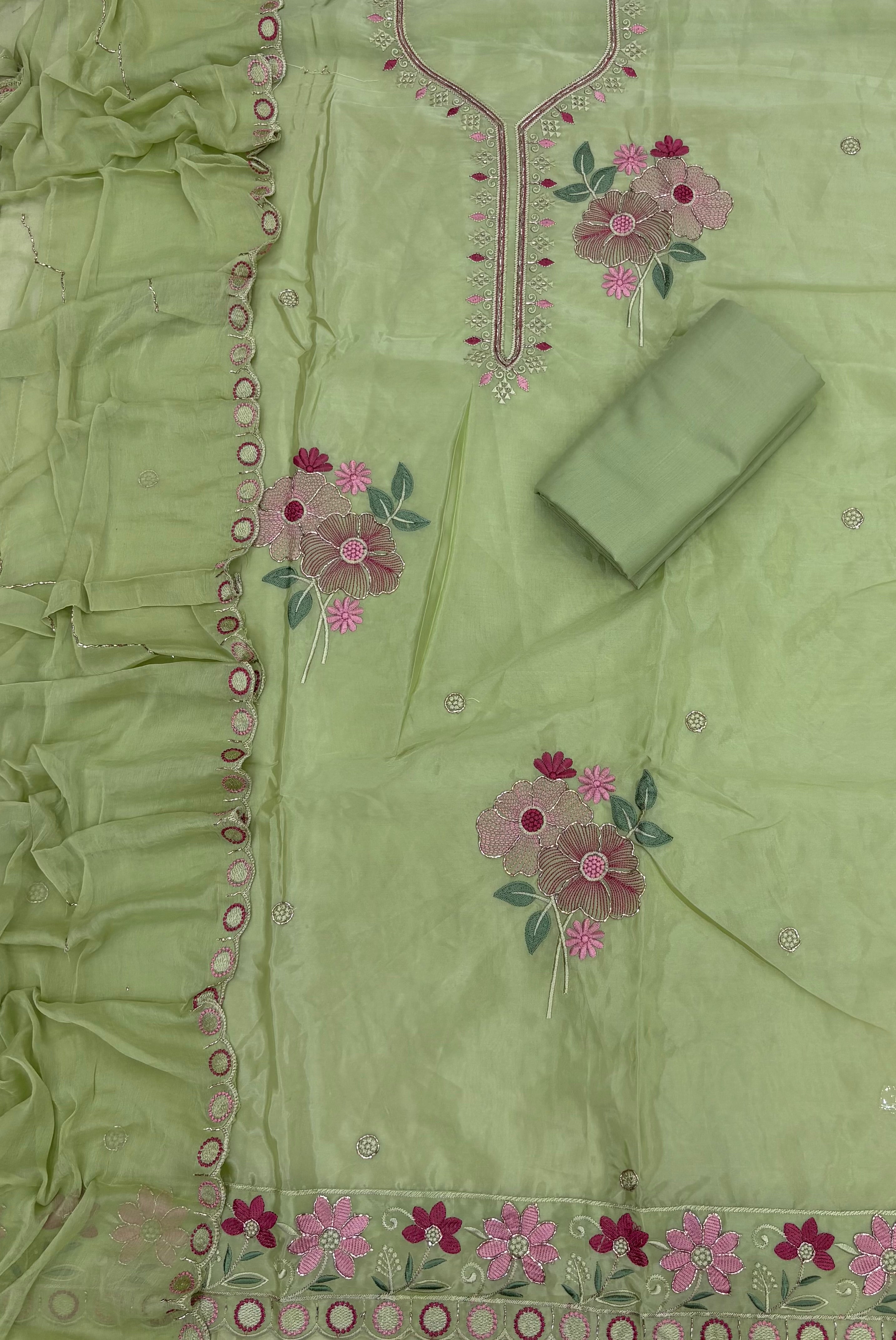 Classy Organza Silk Suit Set