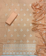 Premium Chikankari Pure Cotton Suit Set