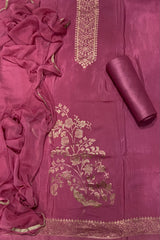 Elegant Muslin Jacquard Suit Set