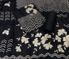 Premium Winter Pashmina Digital Print Suit Set with mirror work