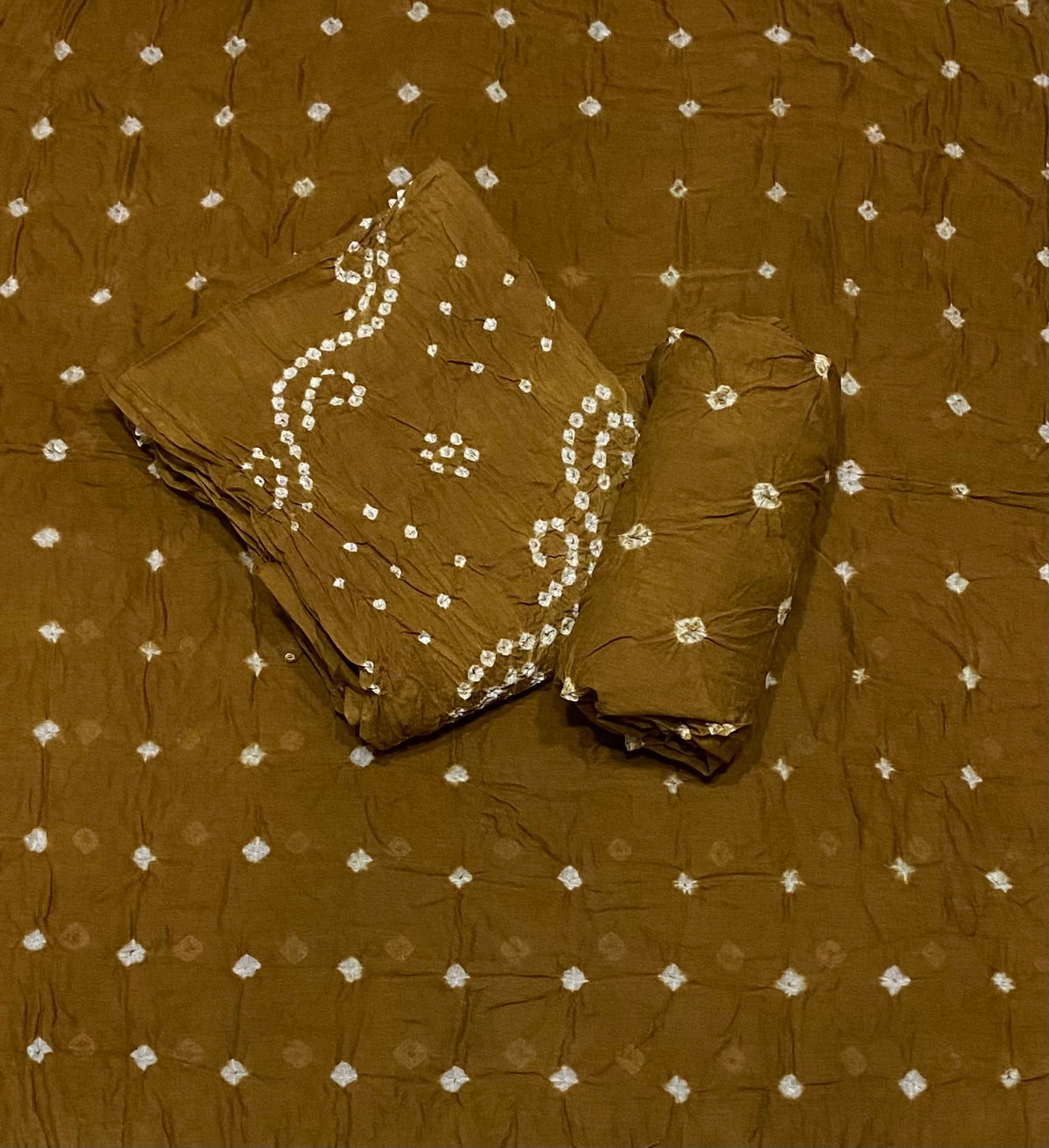 Pure Bandhej Cambric Cotton Suit Set