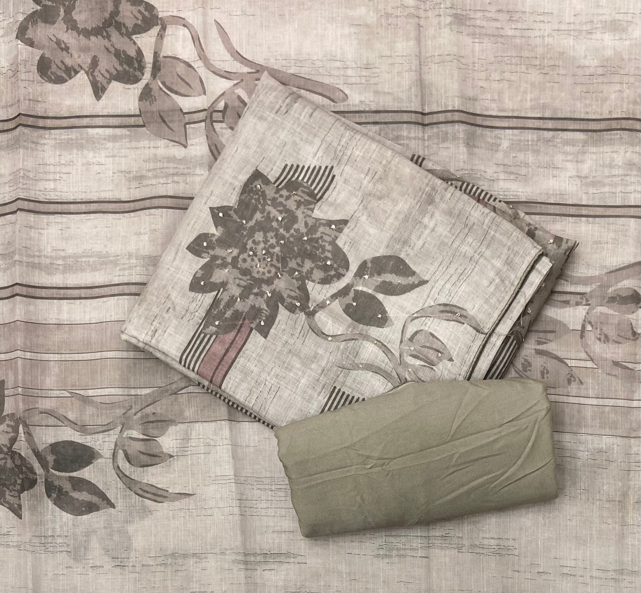 Classy Femora Linen Cotton Silk Suit Set