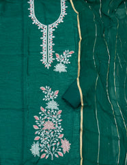 Radiant Gold Crush Crunchy Beeds Work Suit Set