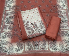 Classy Femora Linen Shimmer Silk Suit Set with Swarovski Work