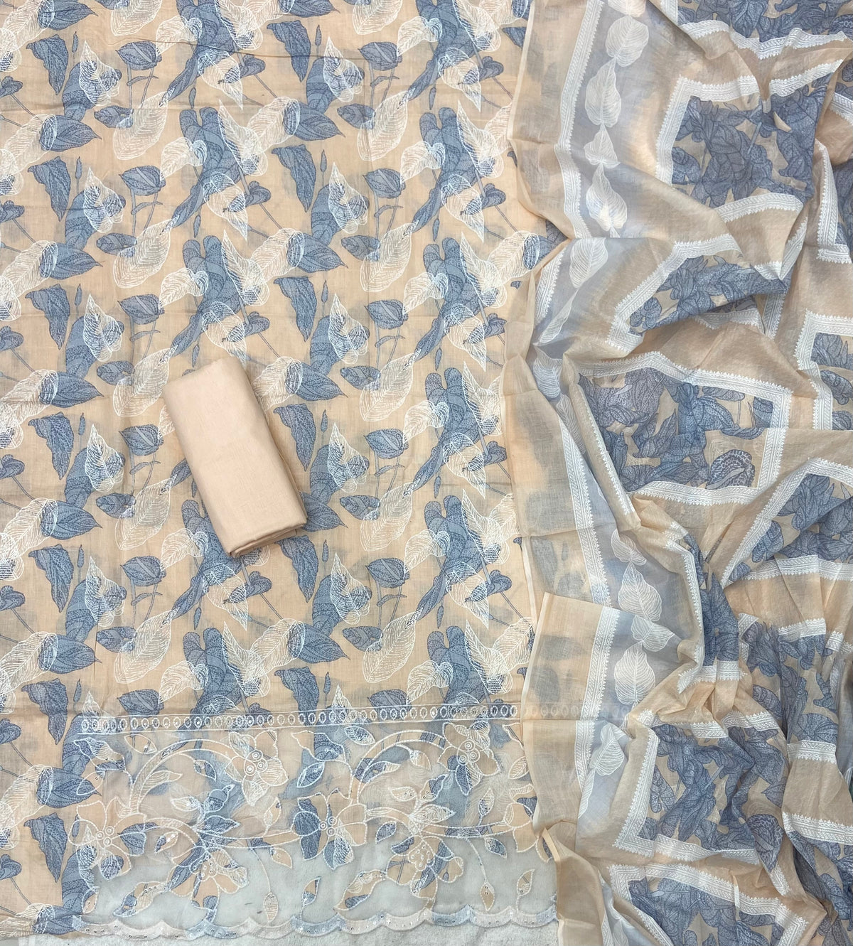 Premium Chikankari Pure Cotton Suit Set