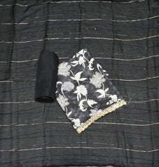Fancy Burberry Digital Print Suit Set with Pearl & Cutdana Work