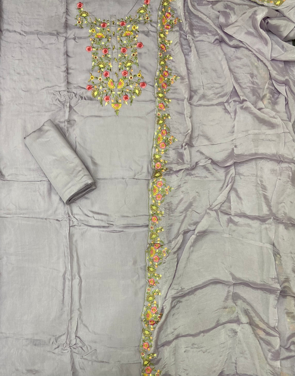 Classy Netra Habutai Silk Suit Set