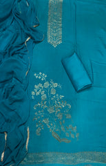 Elegant Muslin Jacquard Suit Set