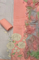 Classy Glass Organza Suit Set