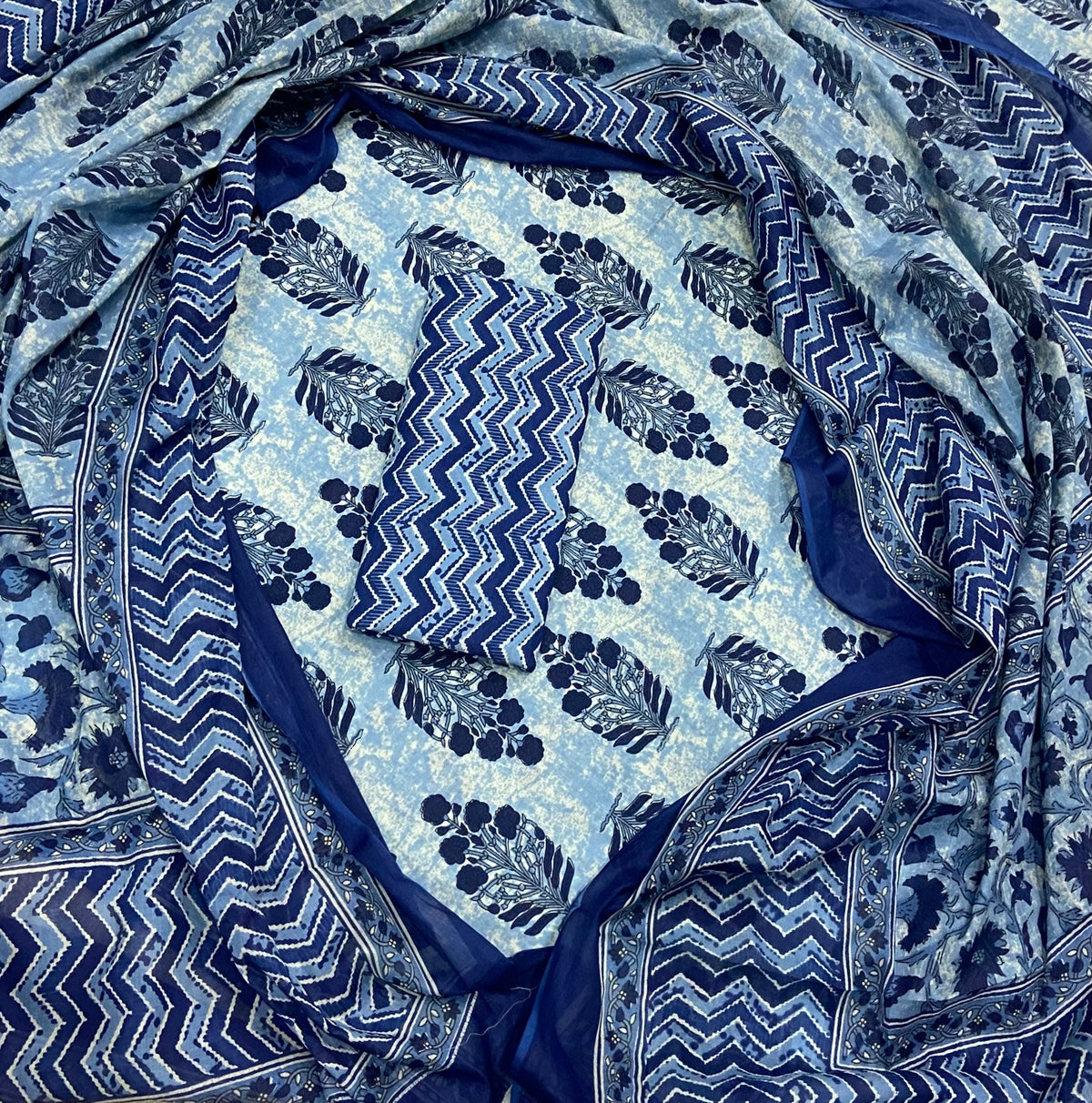 Celestial Pure Cotton Print Suit Set (Luxury Feel)