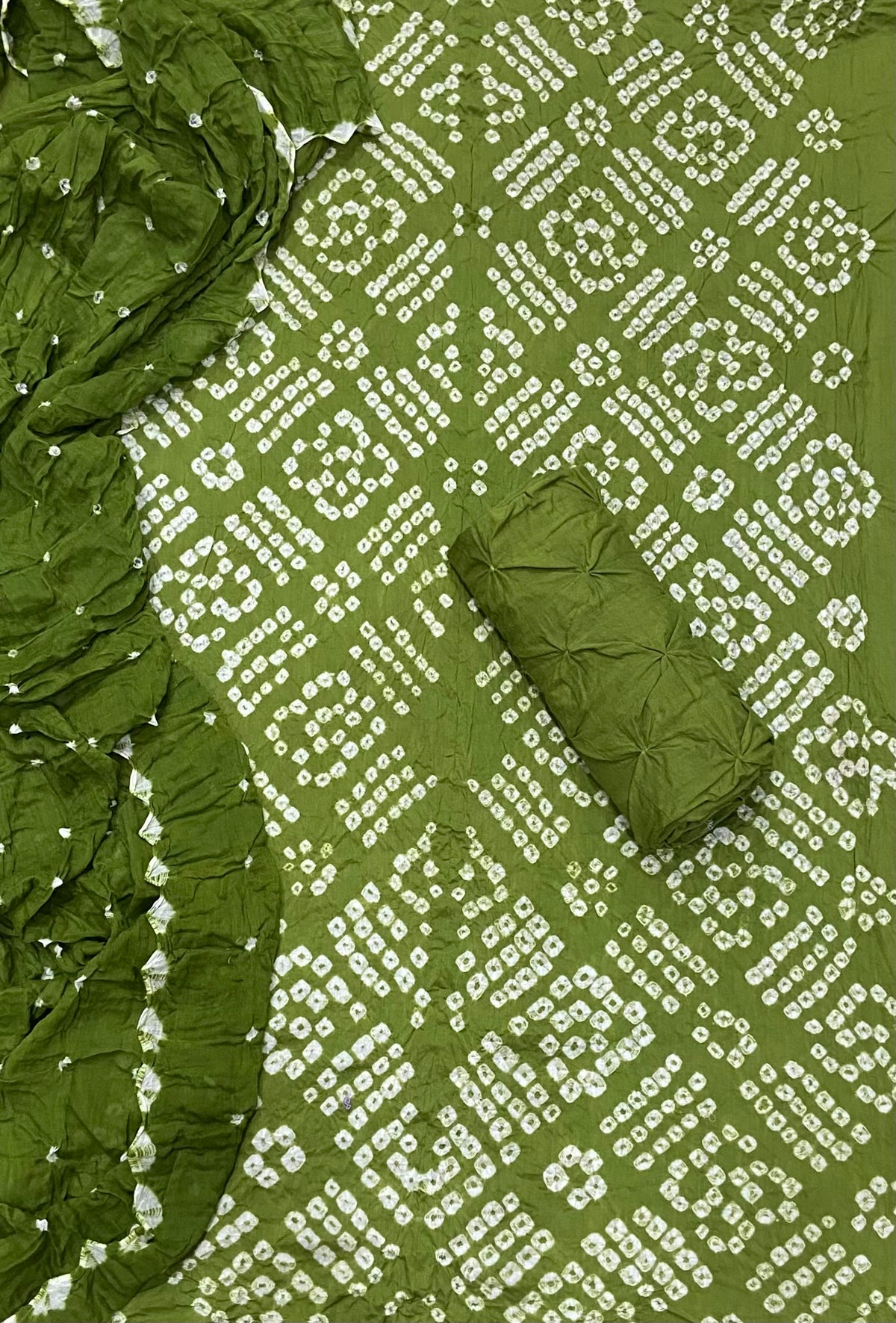 Pure Bandhej Cambric Cotton Suit Set