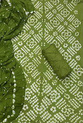 Pure Bandhej Cambric Cotton Suit Set