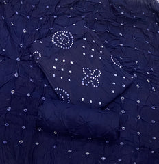 Pure Bandhej Cambric Cotton Suit Set