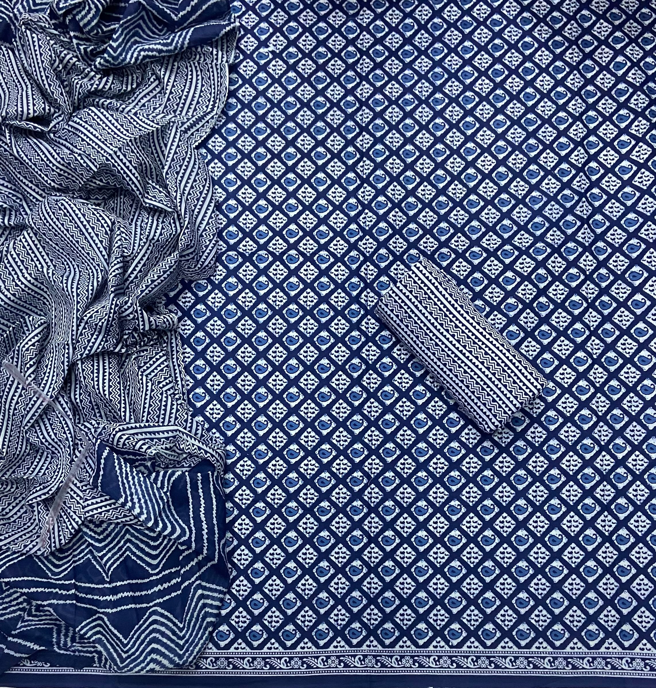 Celestial Pure Cotton Print Suit Set (Luxury Feel)