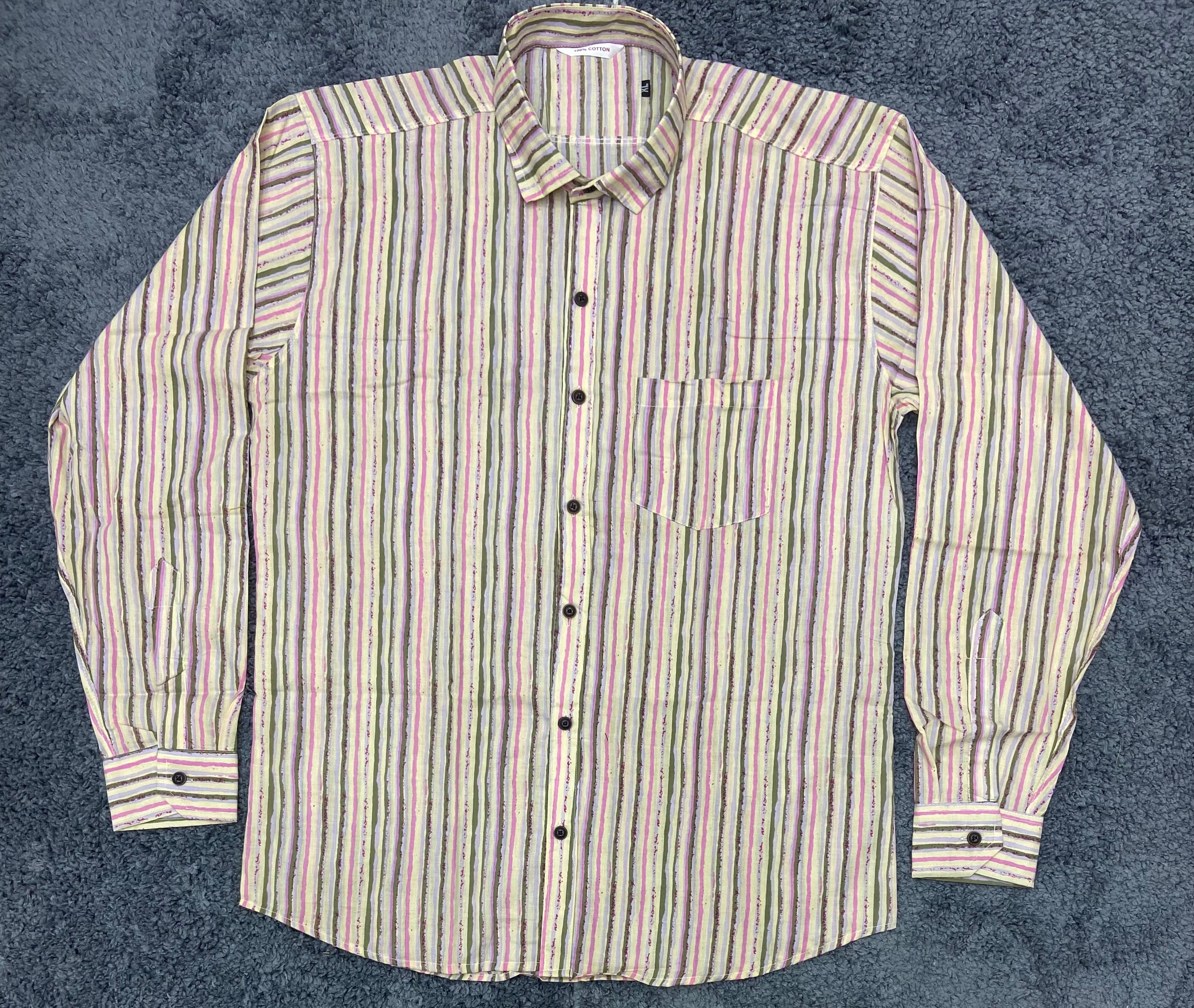 Sanganeri Pure Cotton Men’s Shirt