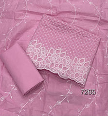 Graceful Cotton Chikankari  Suit Set  DN1 (Pink)