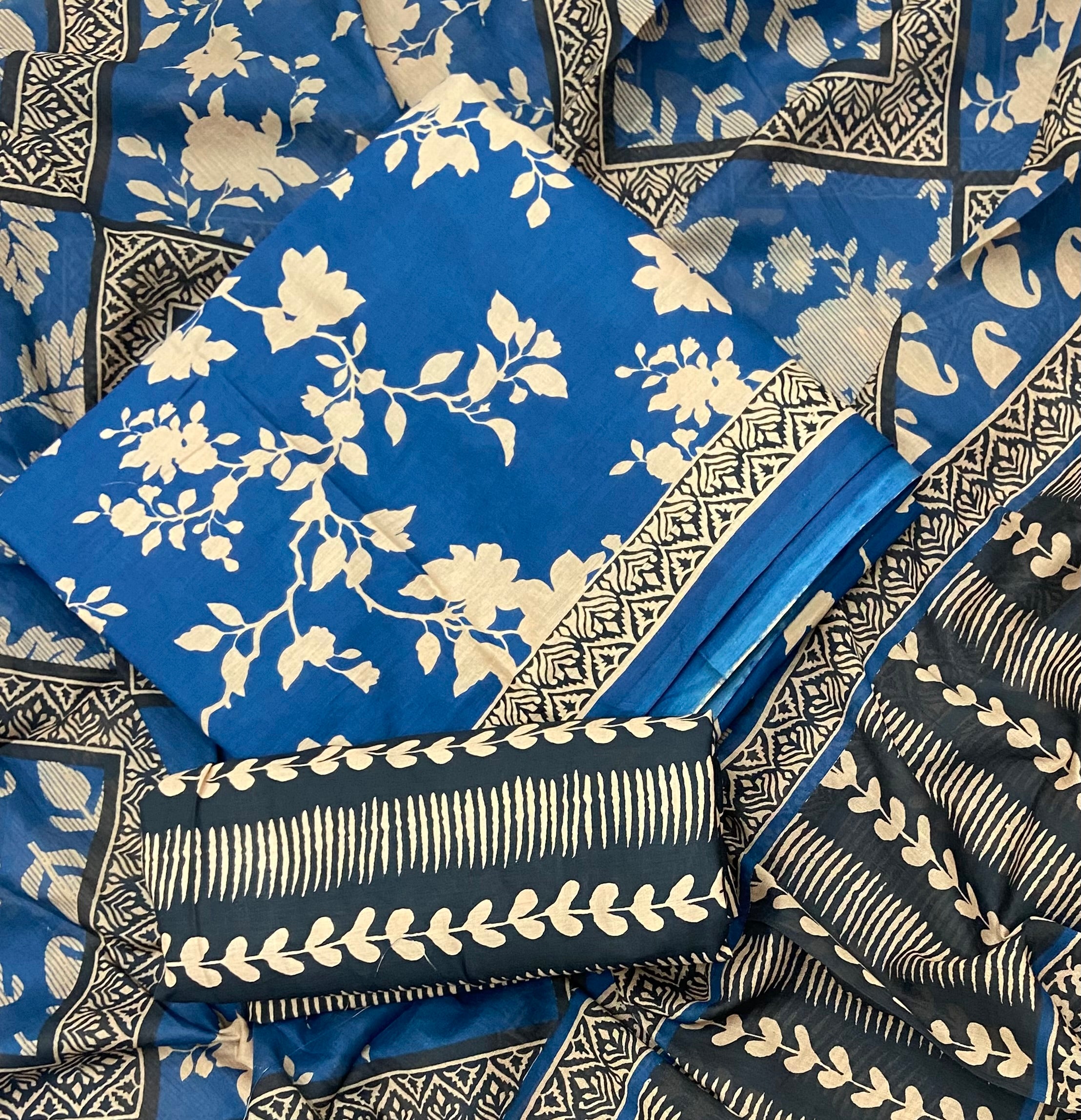 Celestial Pure Cotton Print Suit Set (Luxury Feel)