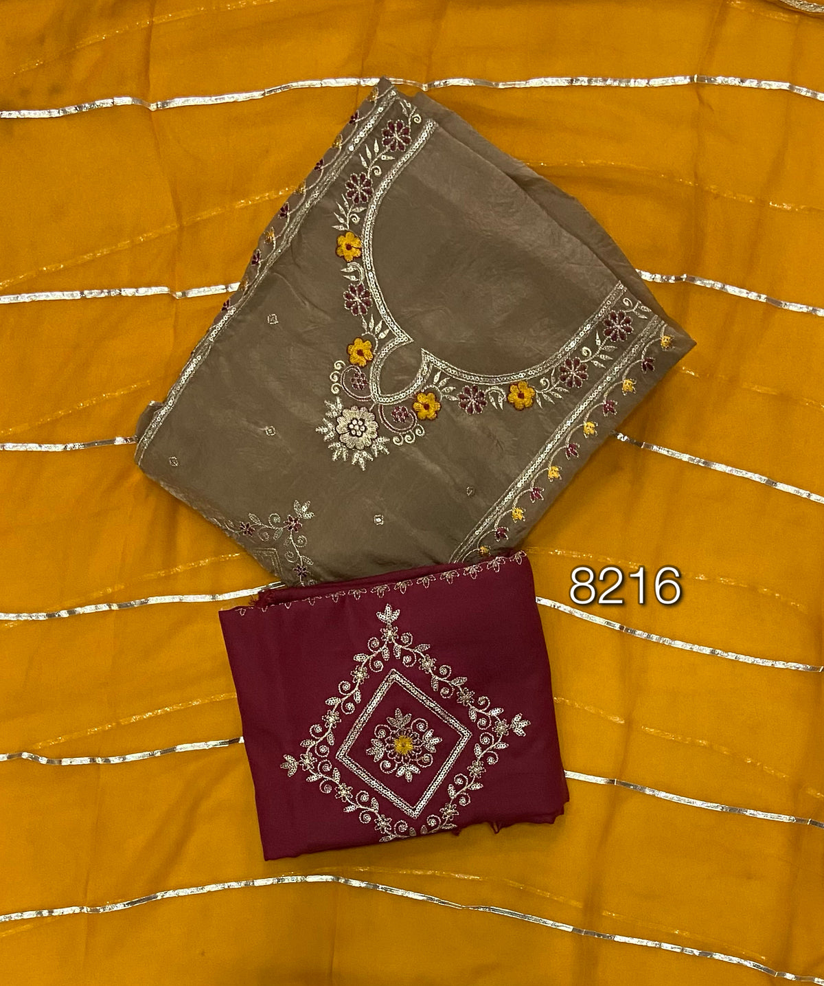 Radiant Gold Crush Suit Set