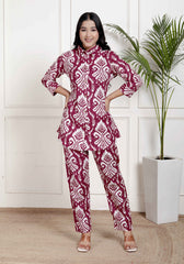 Pure Sanganeri Cotton Co-ord Set