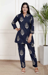 Pure Sanganeri Cotton Co-ord Set