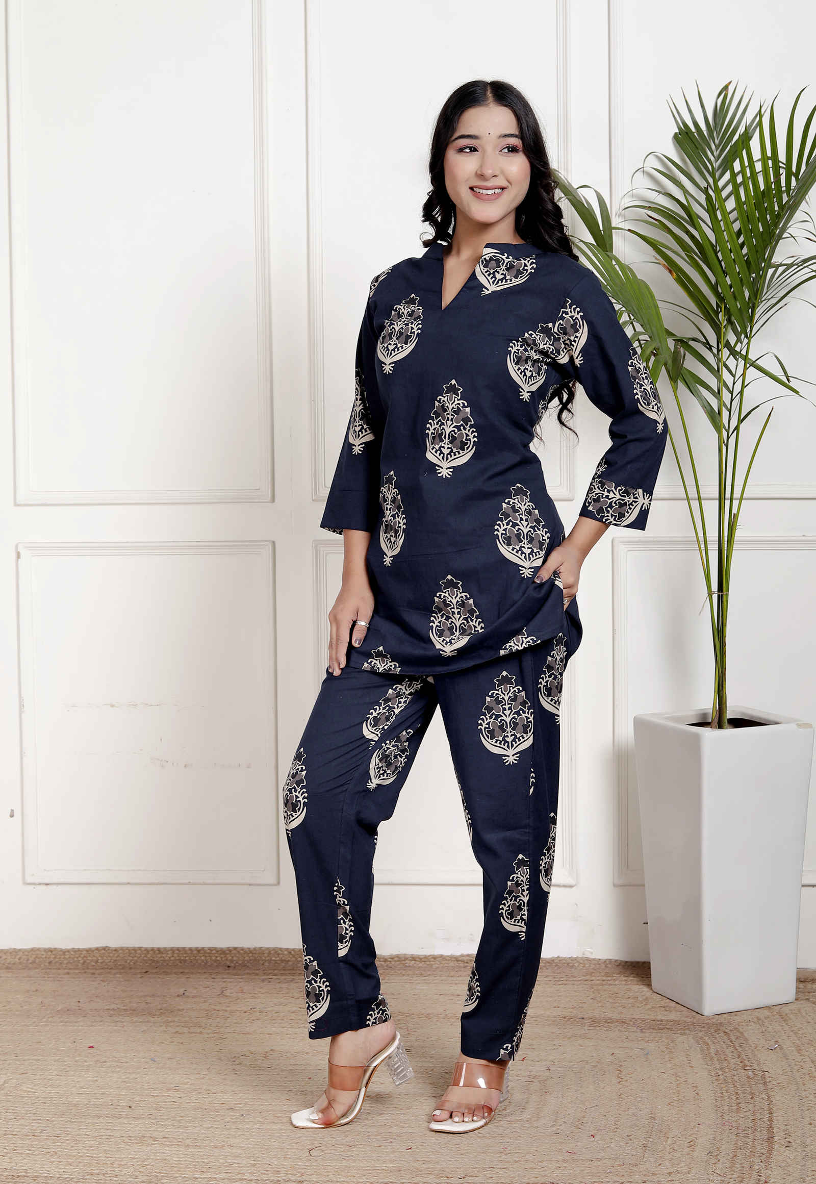 Pure Sanganeri Cotton Co-ord Set