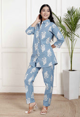Pure Sanganeri Cotton Co-ord Set