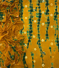 Allover Classic Tie Dye Suit (Mustard - Green) - Yanchi