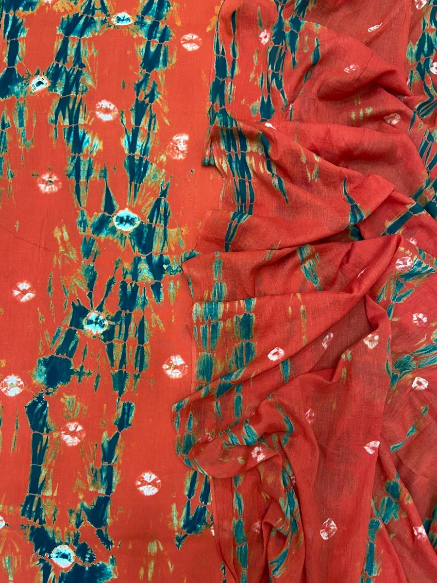 Allover Classic Tie Dye Suit (Orange) - Yanchi