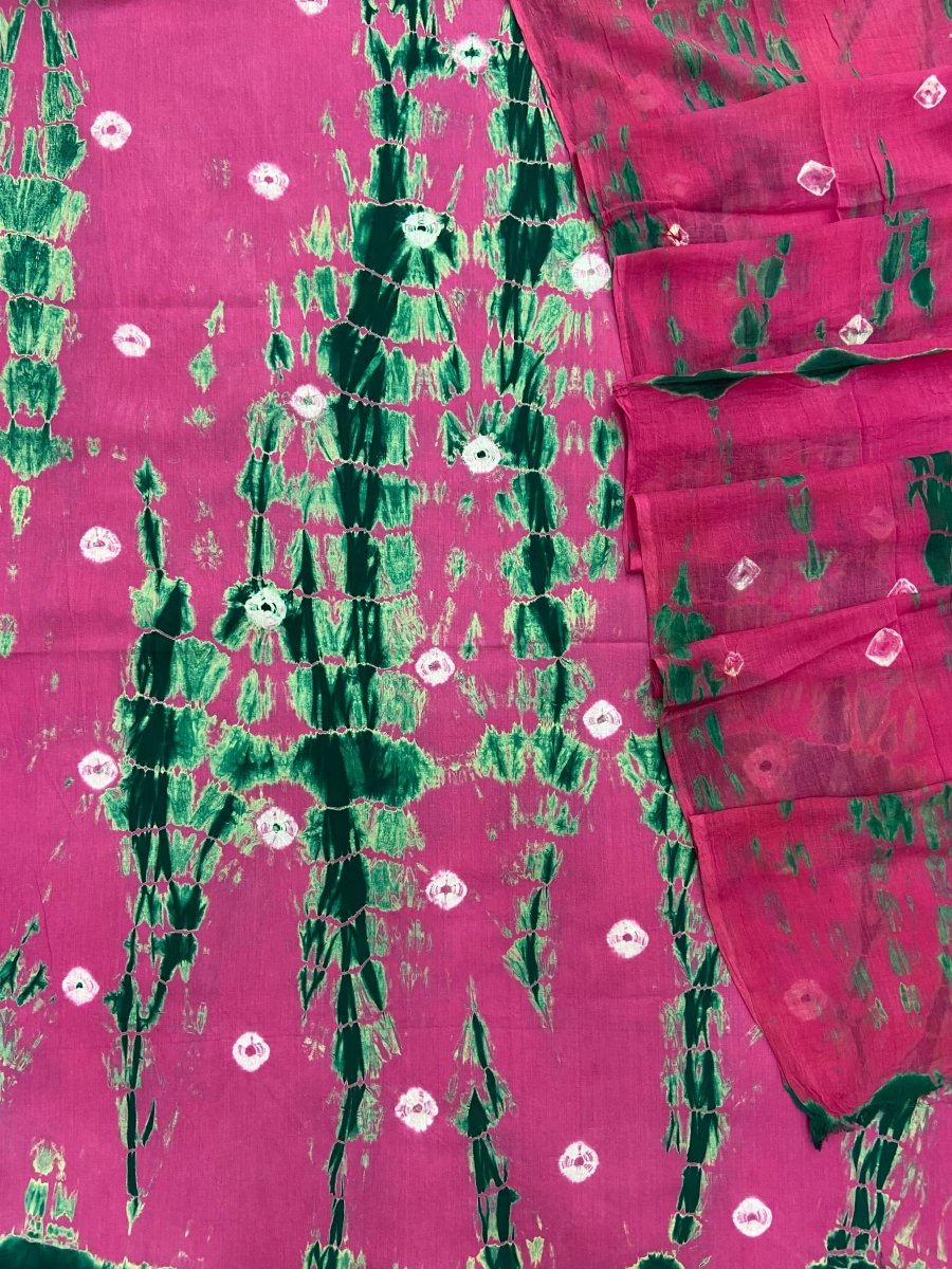 Allover Classic Tie Dye Suit (Pink - Green) - Yanchi