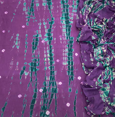Allover Classic Tie Dye Suit (Purple - Green) - Yanchi