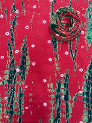 Allover Classic Tie Dye Suit (Red - Green) - Yanchi