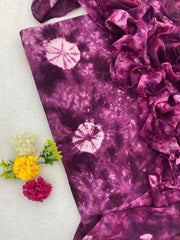 Allover Elegant Tie Dye Suit (Purple) - Yanchi
